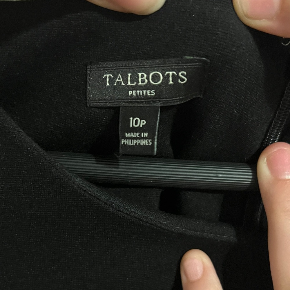 Talbots Classic Black Mini Dress - Picture 2 of 8
